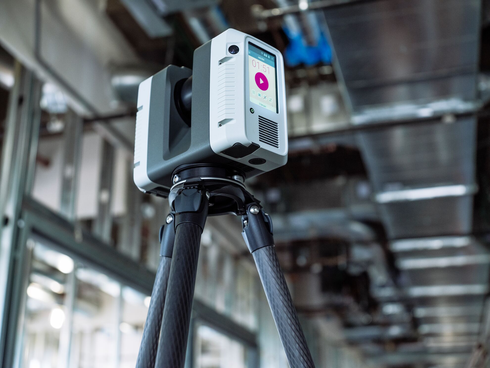 Terrestrial LiDAR scan in the field